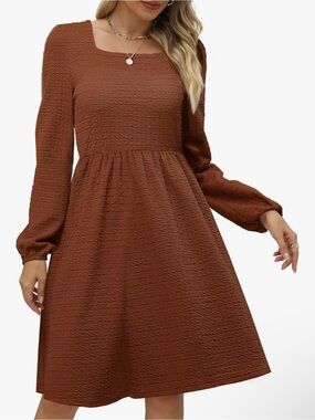Waffle Weave Sweater Dress-Women’s Large